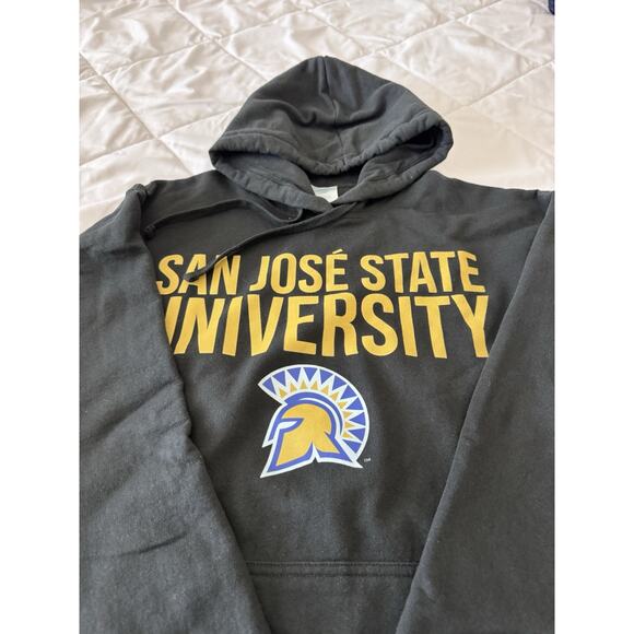 San Jose State Spartans Alumni Champion Hooded Sweatshirt Hoody Hoodie XL Black - Picture 2 of 7
